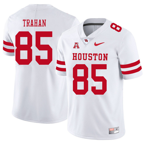 2018 Men #85 Christian Trahan Houston Cougars College Football Jerseys Sale-White - Click Image to Close